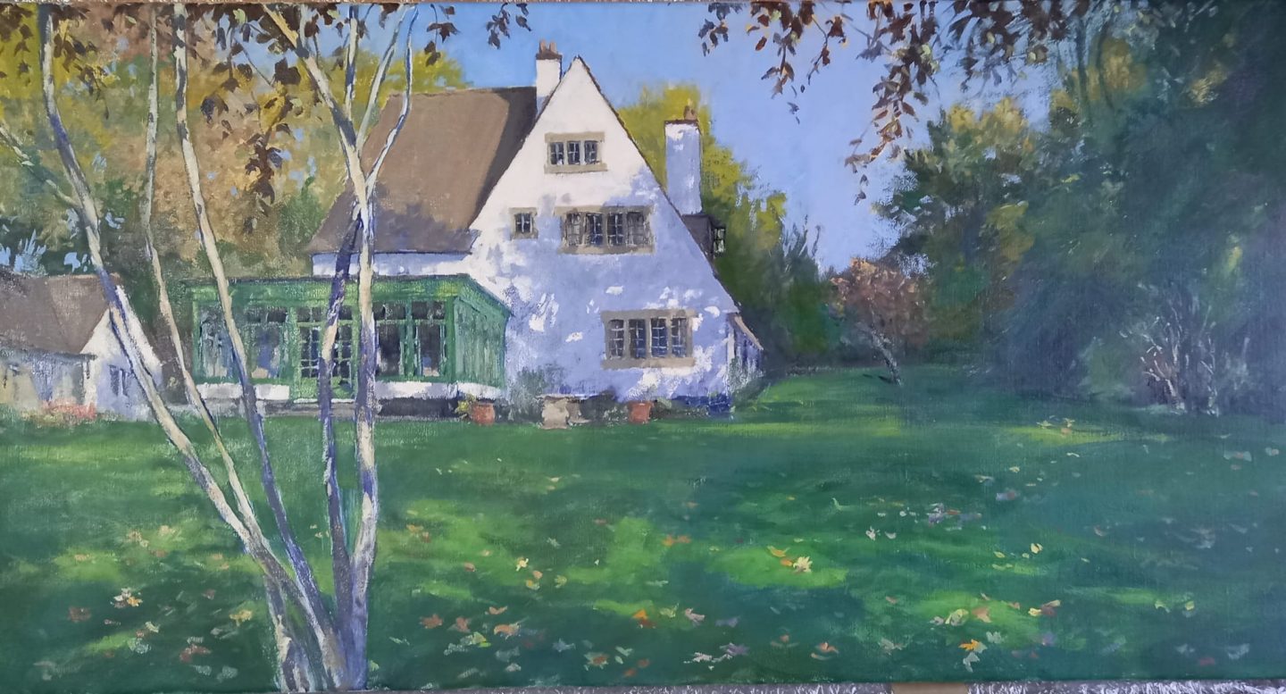 Painting communicates my connection to the environment around me.